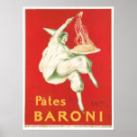 Pasteten Baroni Vintage Nahrungsmittelanzeigen-Kun Posterdruck