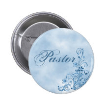 Pastor-runder Knopf: Himmel-Blau-Eleganz Buttons