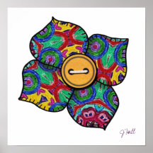 Patchwork-Blume - 21 Plakatdrucke