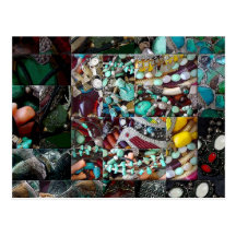 Patchwork der Perlen-Geschenk-Strecke Postkarte