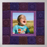 Patchwork-Foto-Schablonen-Plakat