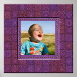 Patchwork-Foto-Schablonen-Plakat