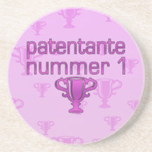 Patentante Nummer 1 Getränke Untersetzer
