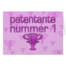 Patentante Nummer 1 Grußkarten