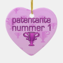 Patentante Nummer 1 Weinachtsornamente