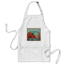 Patriot-ErdbeerVintage Frucht-Kisten-Aufkleber-Kun Schürze