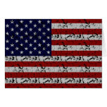Patriotische Amerikaner USA-Flagge von Vereinigten Grußkarte