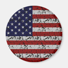 Patriotische Amerikaner USA-Flagge von Vereinigten Kühlschrankmagnet