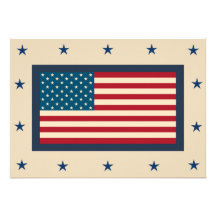Patriotische Flagge-Einladungen