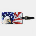 Patriotische Gepäckanhänger der amerikanischen Fla