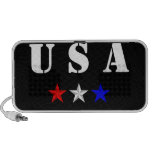 Patriotische weiße und Blaueseesterne USA Rot-, Notebook Speaker
