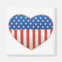 Patriotischer Herzmagnet