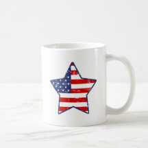 Patriotischer Stern Kaffee Tassen