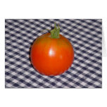 Patriotischer Tomate-Raum-innere Rezept-oder Anmer Karten