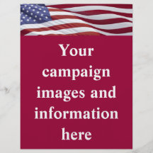 Patriotischer Wahlkampf Flyerdesign