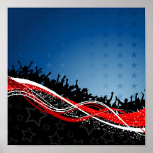 Patriotisches Party-Plakat