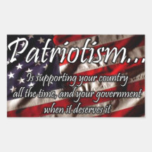 Patriotismus Rechteckige Sticker