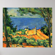 Paul Cezanne - LEstaque mit roten Dächern Plakatdrucke