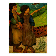 Paul Gauguins bretonische Mädchen (1889) Postkarten