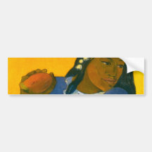 Paul Gauguins Frau mit einer Mango (1892) Auto Aufkleber