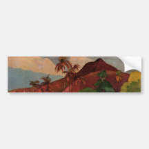 Paul Gauguins Tahitian Landschaft (1893) Autosticker