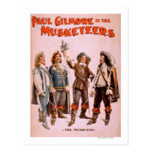 Paul Gilmore in den Musketieren Theater Postkarten