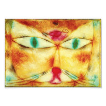 Paul Klee-Katze und Vogel-Foto-Druck