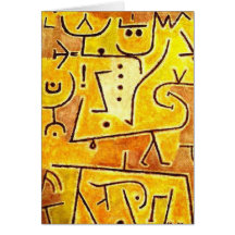 Paul Klee - rote Weste Grußkarte