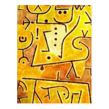 Paul Klee - rote Weste Postkarte