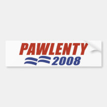 Pawlenty 2008 autosticker