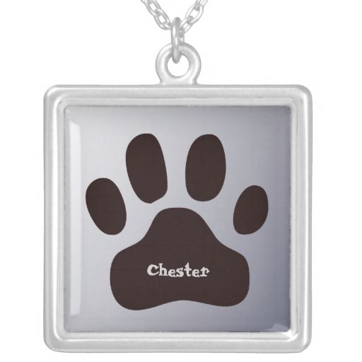 Pawprint personalisierte Tiertatze Halskette