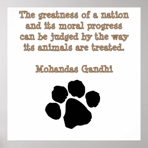 PawPrintGhandi Posterdrucke