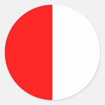 Payerne, die Schweiz-Flagge Runder Aufkleber