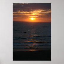 Pazifischer Sonnenuntergang Poster