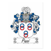 Pazzi Familienwappen Postkarte