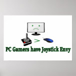 PC Gamers haben Steuerknüppel-Neid-Plakat