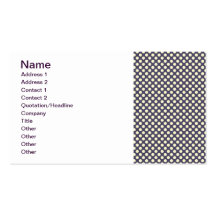 pd23-purplewhite LILA WEISSE PUNKTE-POLKA-PUNKTE Visitenkarten Vorlagen