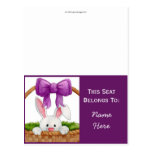 Peekaboo-Häschen-Tabellen-Zelt Postkarte