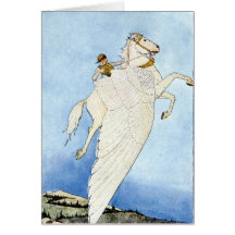 Pegasus und Bellerophon Grußkarte