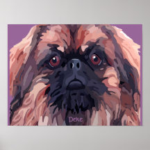 Pekingese "starken Plakat Tiger-Baileys"