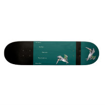 Pelikan-Gedicht-Skateboard Bedruckte Skateboarddecks