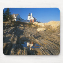 Pemaquid Punkt-Leuchtturm-Klippen Mauspad