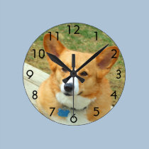 Pembroke-Walisercorgi-Foto-Uhr wanduhren