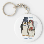 Penguin-Hochzeits-Braut-und Bräutigam-Krawatte - f Schlüsselbänder