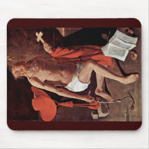 Penitent-Heiliges Jerome mit Kardinal Mousepad