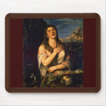 Penitent St Mary Magdalene durch Tizian Mousepads
