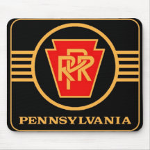 Pennsylvania-Eisenbahn-Logo, Schwarzes u. Gold Mousepads