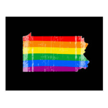 PENNSYLVANIA PRIDE - DISTRESSED -.png Postcard