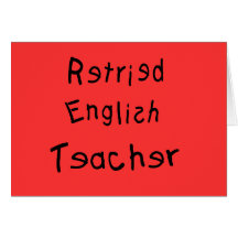 Pensionierter Englischlehrer (MISPELLED) Grußkarten