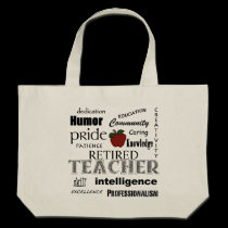 Pensionierter Lehrer Stolz-Rotes Apple+Kundengerec taschen